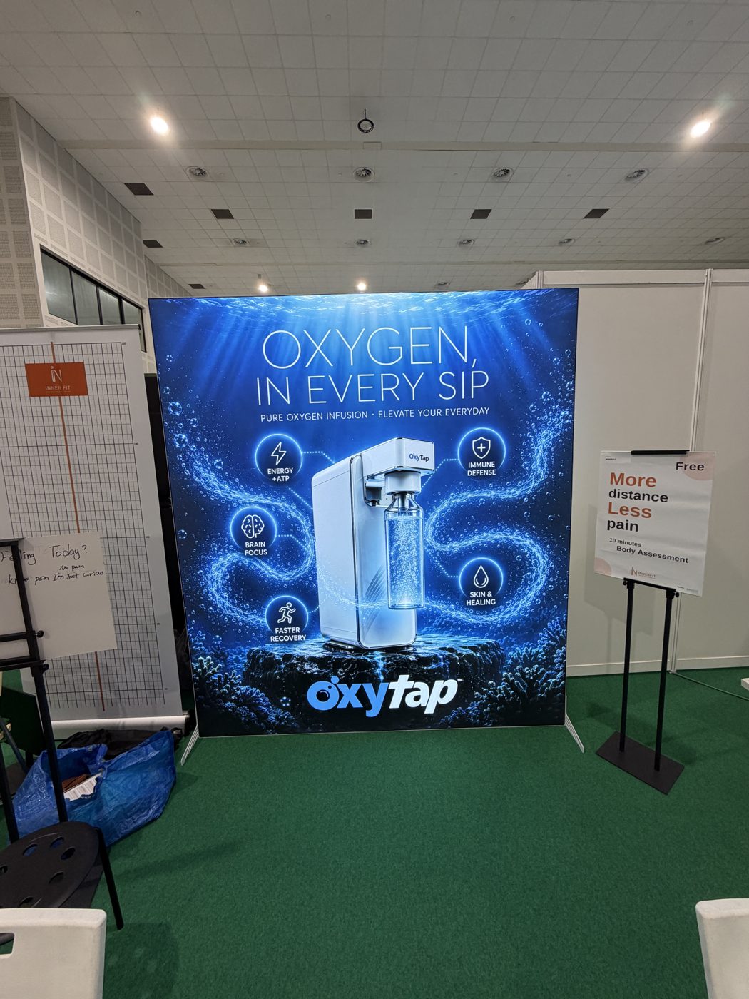 OxyTap backlit fabric display panel