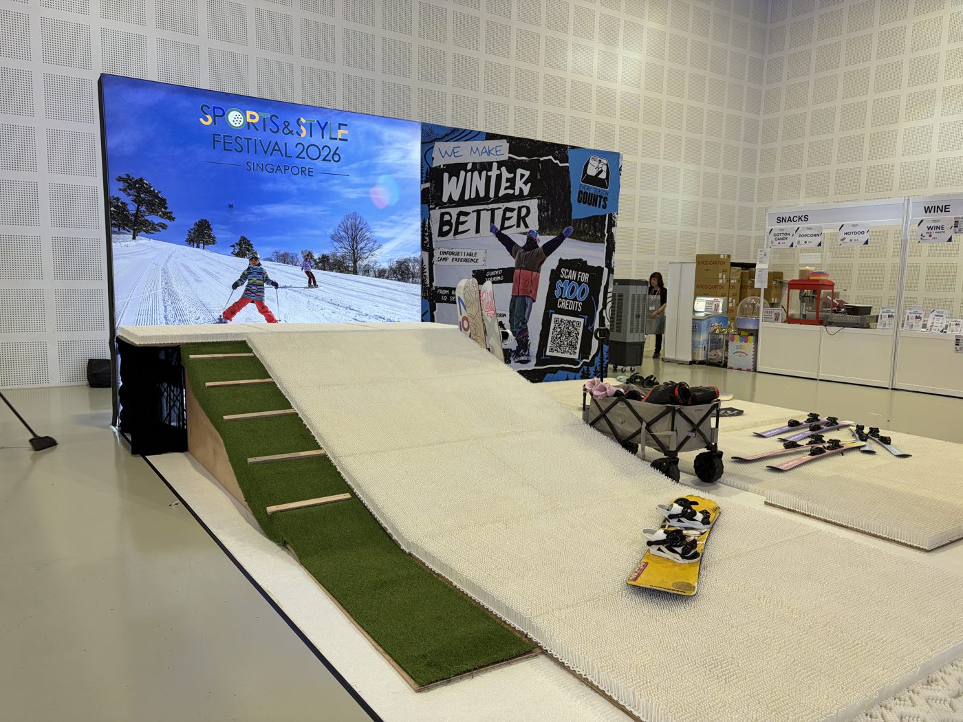 Sports & Style Festival backlit display walls