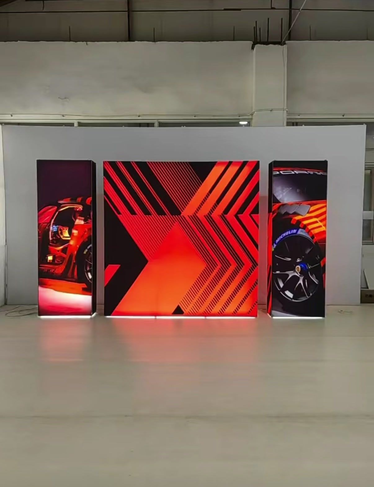 LED backlit SEG fabric lightbox display, Singapore event