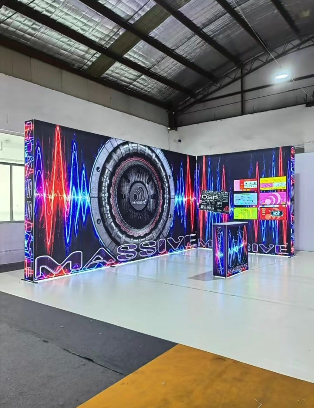 LED backlit SEG fabric lightbox display, Singapore event