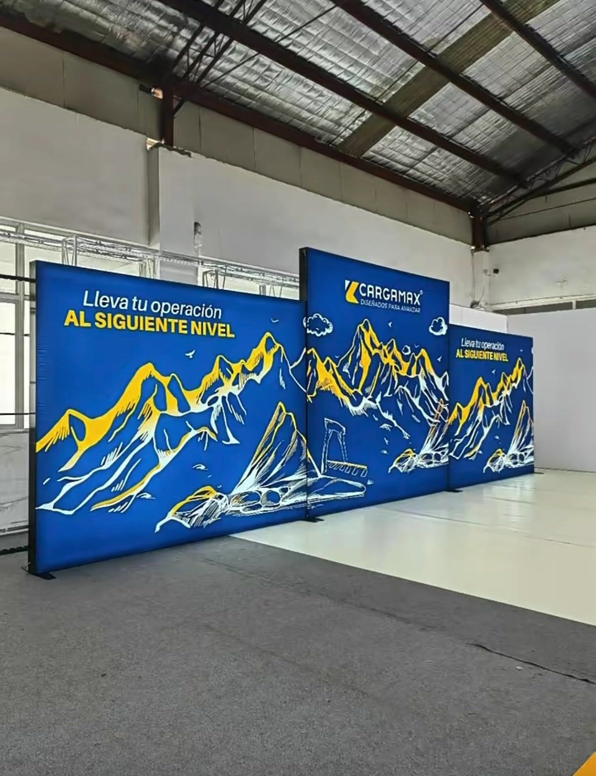 LED backlit SEG fabric lightbox display, Singapore event