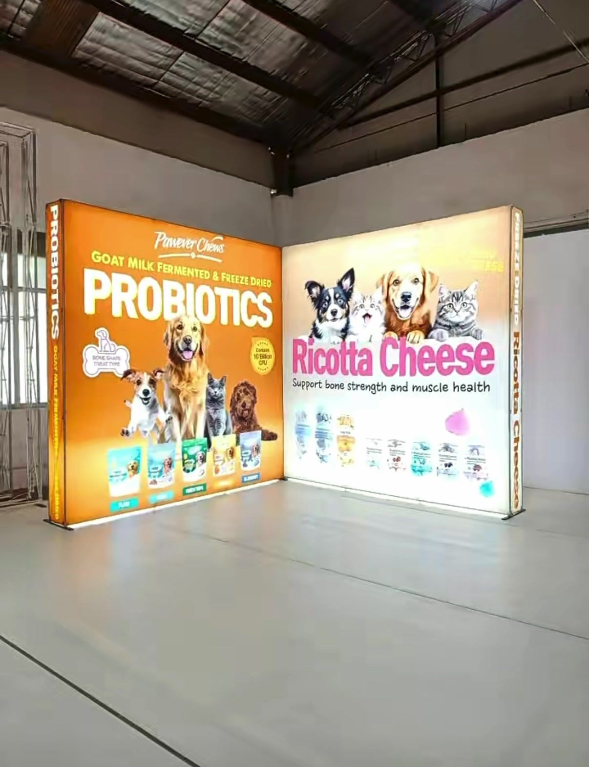LED backlit SEG fabric lightbox display, Singapore event