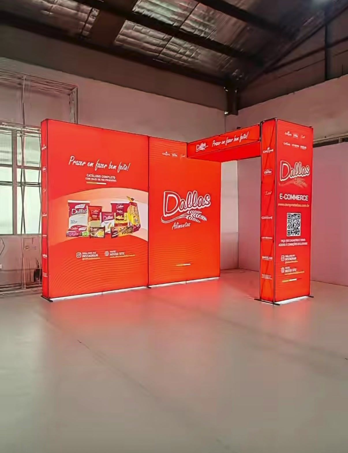 LED backlit SEG fabric lightbox display, Singapore event