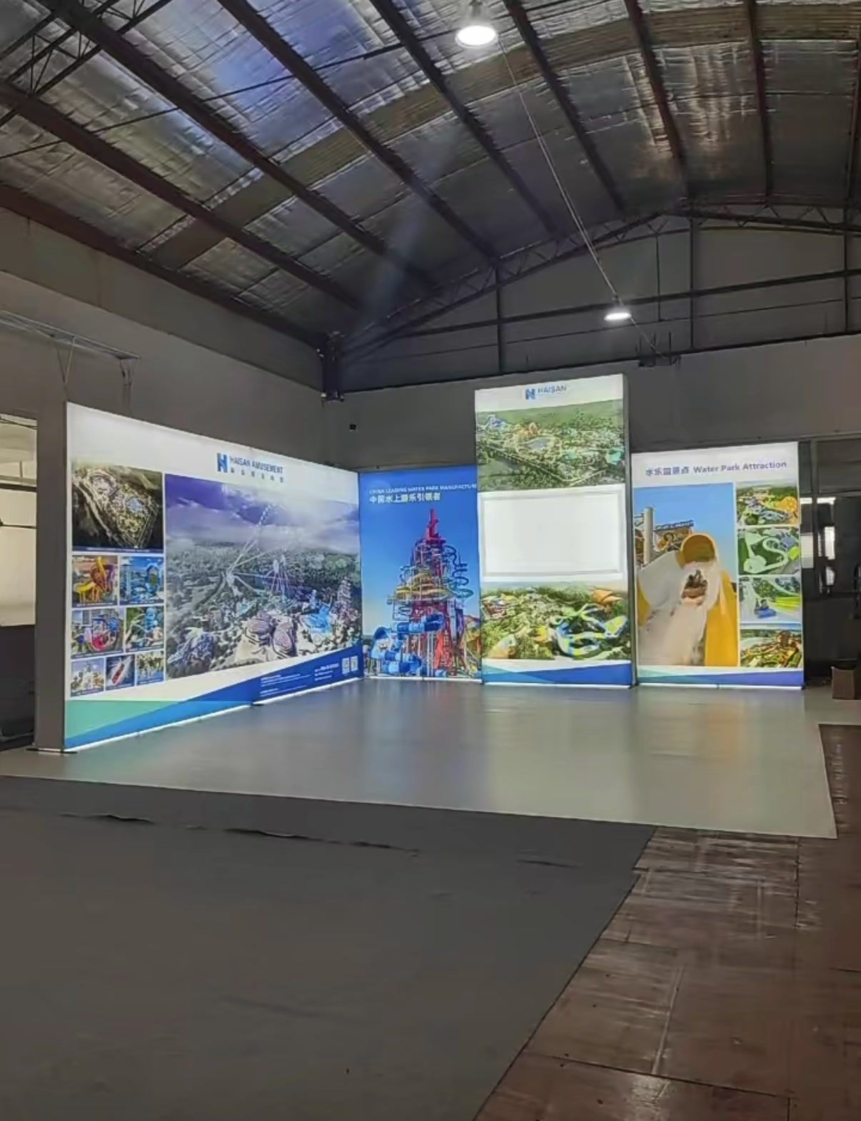 LED backlit SEG fabric lightbox display, Singapore event