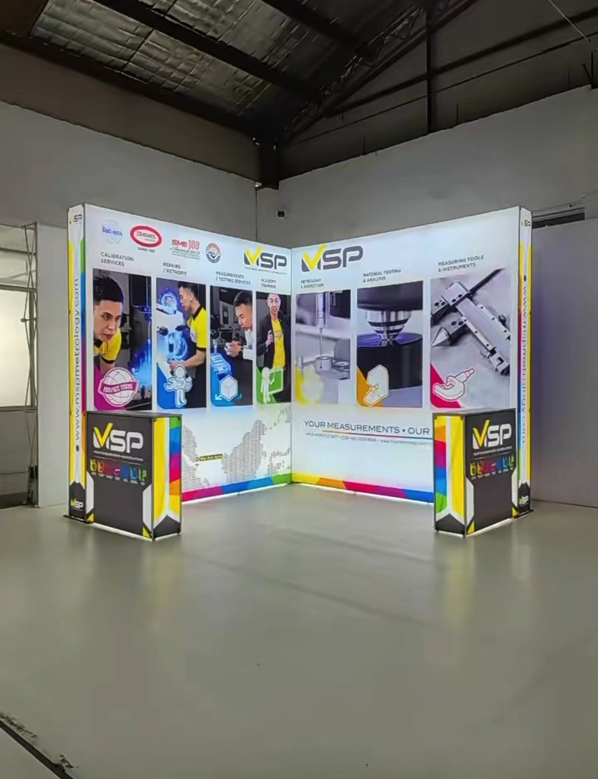 LED backlit SEG fabric lightbox display, Singapore event