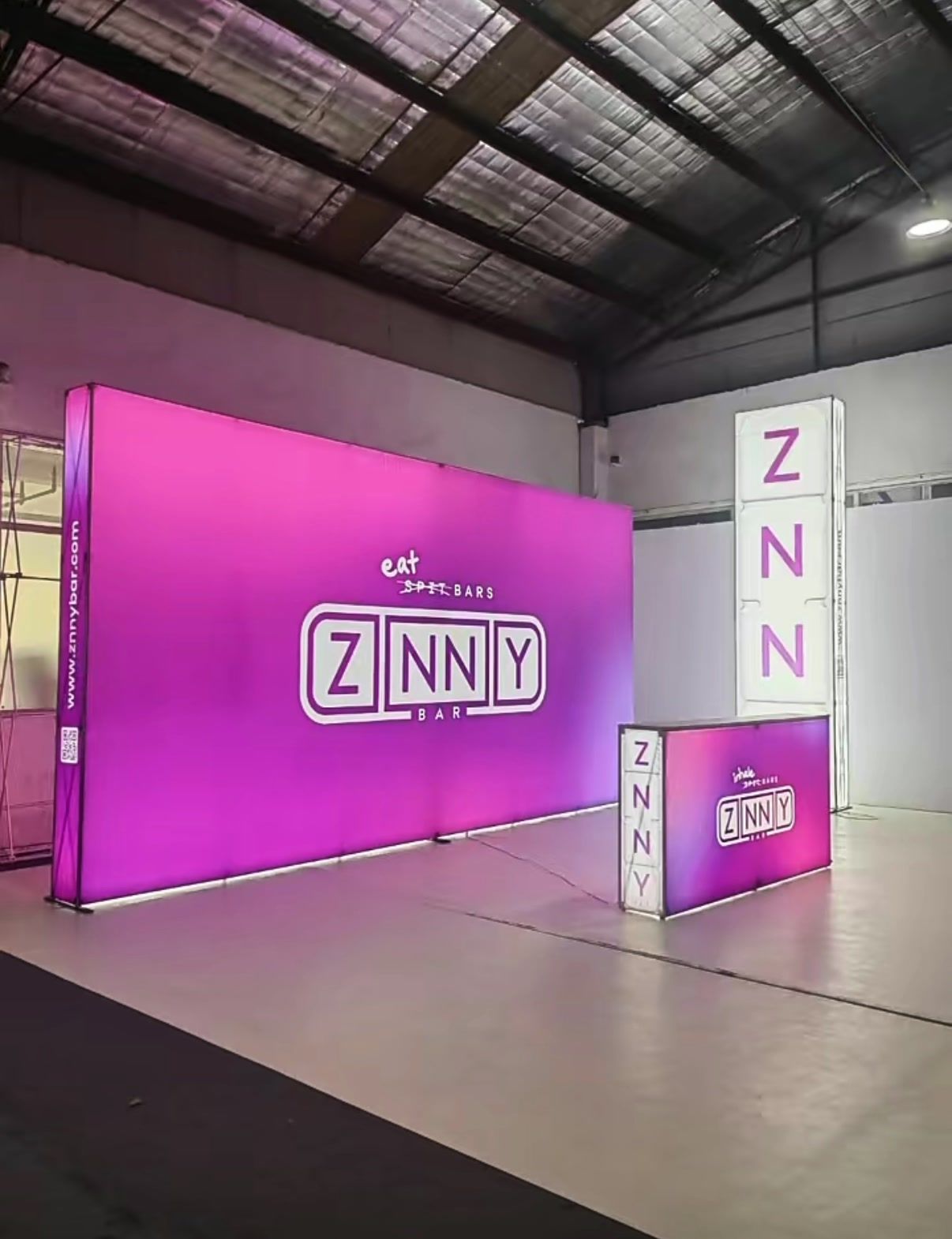 LED backlit SEG fabric lightbox display, Singapore event