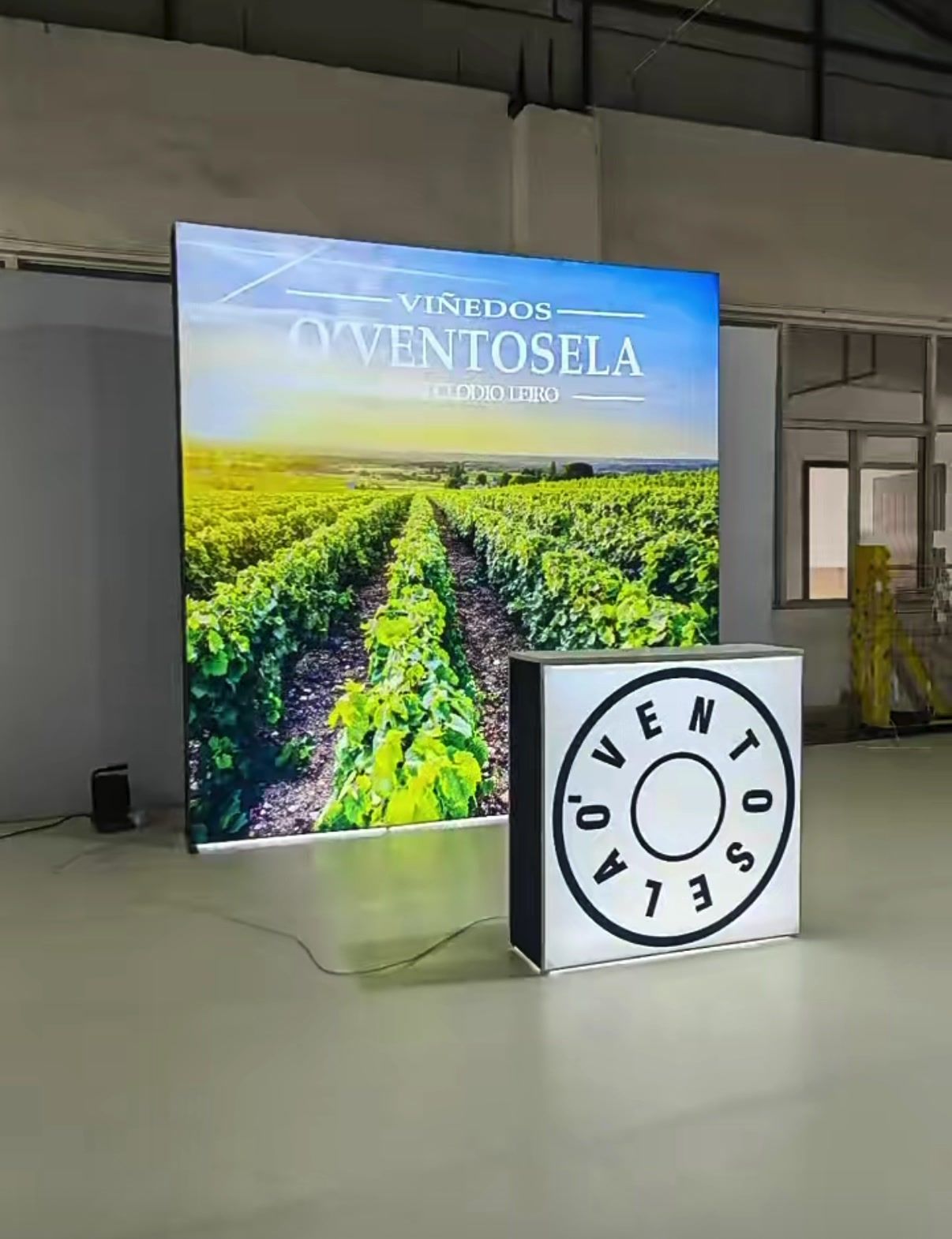 LED backlit SEG fabric lightbox display, Singapore event