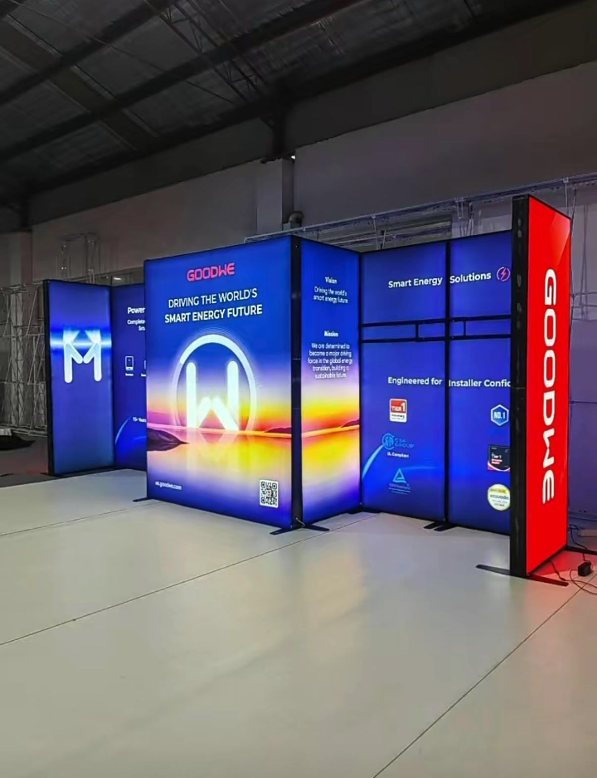 LED backlit SEG fabric lightbox display, Singapore event