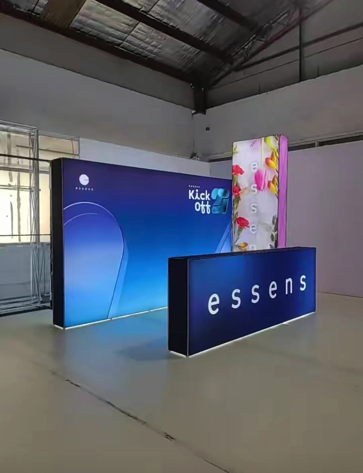 LED backlit SEG fabric lightbox display, Singapore event